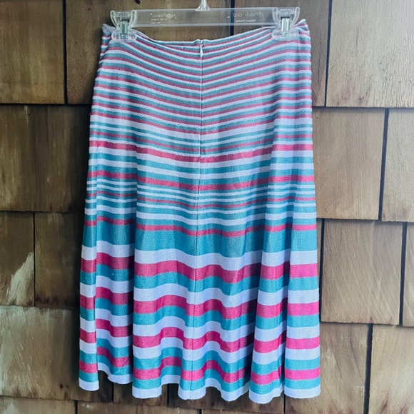 Anthropologie Cecilia Prado Knitted Midi Skirt in Striped A-Line Size M - Picture 12 of 16